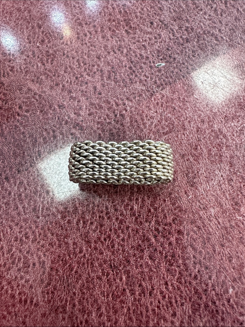 Tiffany Silver Mesh Ring